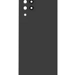 Back Glass with Camera Lens and Adhesive for Galaxy A22 4G (A225 / 2021) (NO LOGO) (BLACK)