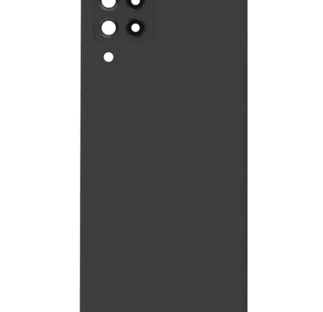 Back Glass with Camera Lens and Adhesive for Galaxy A22 4G (A225 / 2021) (NO LOGO) (BLACK)