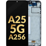 OLED Assembly with Frame for Galaxy A25 5G (A256 / 2023) (BLACK) (Premium)