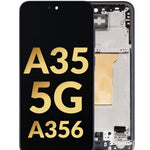 OLED Assembly with Frame for Galaxy A35 5G (A356 / 2024) (AWESOME NAVY) (Service Pack)