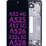 LCD Assembly (AWESOME BLUE) (Aftermarket Incell) with Frame for Galaxy A52 4G (A525 / 2021) / A52 5G (A526 / 2021) / A52s 5G (A528 / 2021) (Without Fingerprint Sensor)