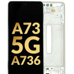 OLED Assembly with Frame for Galaxy A73 5G (A736 / 2022) (GRAY) (Service Pack)