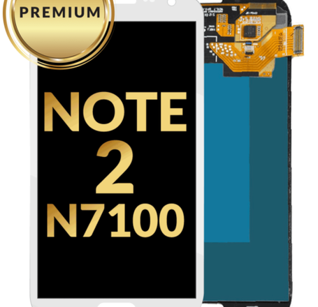 OLED Assembly without Frame for Galaxy Note 2 N7100 (WHITE) (Premium)