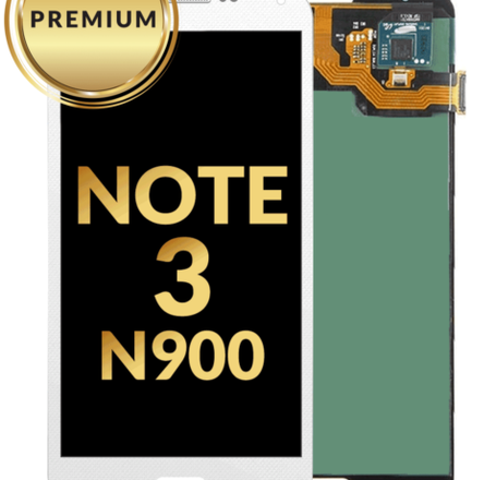 OLED Assembly without Frame for Galaxy Note 3 N900 (WHITE) (Premium)