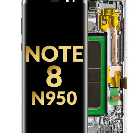 OLED Assembly with Frame for Galaxy Note 8 N950 (ORCHID GRAY) (Service Pack)