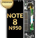 OLED Assembly with Frame for Galaxy Note 8 N950 (MIDNIGHT BLACK) (Premium)