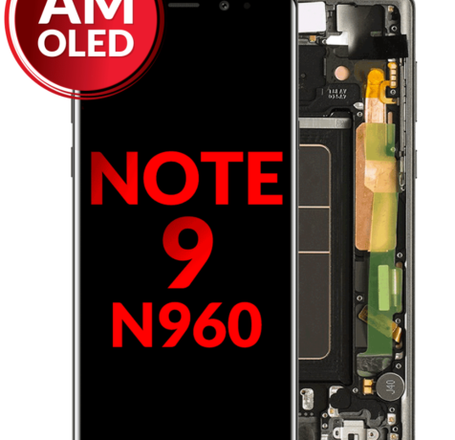 OLED Assembly with Frame for Galaxy Note 9 N960 (MIDNIGHT BLACK) (Aftermarket)