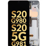 OLED Assembly with Frame for Galaxy S20 G980 / G981 (Not Compatible with Verizon) (COSMIC GRAY) (Service Pack)