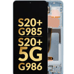 OLED Assembly with Frame for Galaxy S20 Plus G985 / G986 (CLOUD BLUE) (Service Pack)