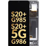 OLED Assembly with Frame for Galaxy S20 Plus G985 / G986 (COSMIC GRAY) (Service Pack)