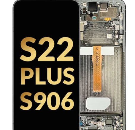 OLED Assembly with Frame for Galaxy S22 Plus S906 (GRAPHTE GRAY) (Service Pack)
