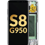 OLED Assembly with Frame for Galaxy S8 G950 (CORAL BLUE) (Service Pack)