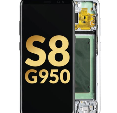 OLED Assembly with Frame for Galaxy S8 G950 (CORAL BLUE) (Service Pack)
