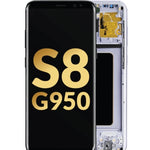 OLED Assembly with Frame for Galaxy S8 G950 (ORCHID GRAY) (Service Pack)