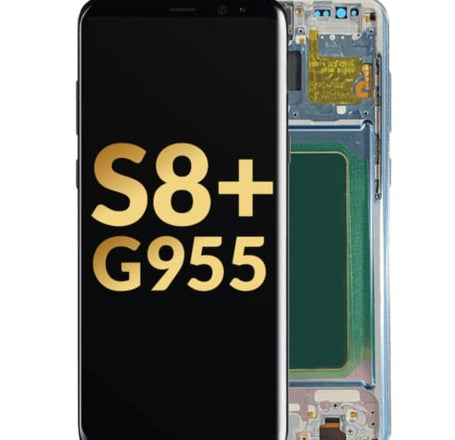 OLED Assembly with Frame for Galaxy S8 Plus G955 (CORAL BLUE) (Service Pack)