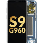 OLED Assembly with Frame for Galaxy S9 G960 (CORAL BLUE) (Service Pack)