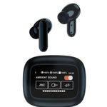 APro 05 Wireless Earbud BT 5.4 Earphone ANC+ENC with Touch Screen and Smart Charging Case (Black)