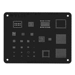 Wylie CPU BGA Reballing Stencil for iPad 5 / Mini 2 / Mini 3 / Air (Black)