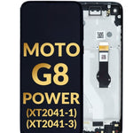 LCD Assembly with Frame for Motorola Moto G8 Power (XT2041-1 / XT2041-3) (BLACK) (Service Pack)