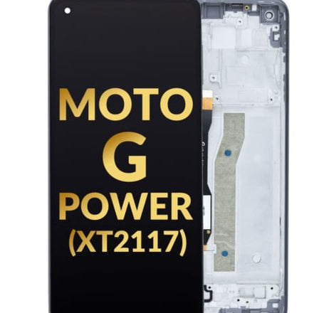 LCD Assembly with Frame for Motorola Moto G Power (XT2117 / 2021) (GRAY) (Premium/Assembled)