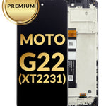 LCD Assembly with Frame for Motorola Moto G22 (XT2231) (BLACK) (Premium)