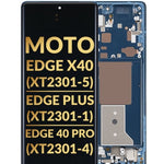 OLED Assembly with Frame (BLUE) (Premium/Refurbished) for Motorola Edge X40 5G (XT2301-5 / 2023) / Edge Plus (XT2301-1 / 2023) / Edge 40 Pro (XT2301-4 / 2023)