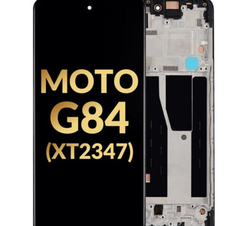 OLED Assembly with Frame for Motorola Moto G84 (XT2347 / 2023) (Premium)